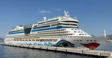 Bodrum, Aidablue kruvaziyeri ile 2,377 turisti ağırladı. Gemi, Rodos'tan geldi ve Heraklion'a dönecek.