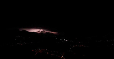 Bolu'da Görsel Şölen: Şimşekler Geceyi Aydınlattı