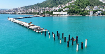 Ordu, kruvaziyer gemilerinin uğrak noktası olmaya hazırlanıyor. Rıhtım uzatma çalışmaları hızla devam ediyor.