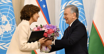Özbekistan, UNESCO Genel Direktörü Azoulay'a Dostluk Nişanı Verdi