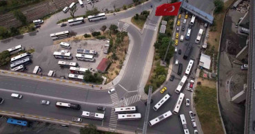 15 Temmuz Demokrasi Otogarı'nda Kurban Bayramı Yoğunluğu Havadan Görüntülendi