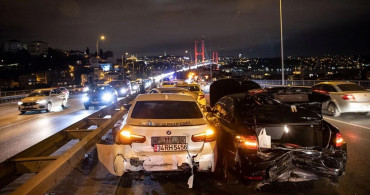 15 Temmuz Şehitler Köprüsü'nde çifte kaza: 7 araç karıştı, çok sayıda yaralı var