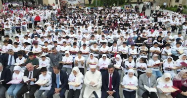 15 Temmuz şehitlerine vefa: 600 çocuk 60 saniyede Kur’an-ı Kerim’i hatmetti