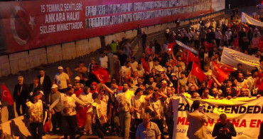 15 temmuz’un 10. yıl dönümünde cumhurbaşkanlığı külliyesi’ne yürüyüş