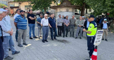 50 Traktör Sürücüsüne Eğitim Verildi