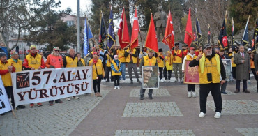 57. Alay Yürüyüşü Gelibolu'ya Ulaşıldı