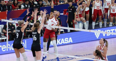 A milli kadın voleybol takımı, Almanya'yı 3-2 mağlup etti