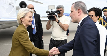 AB Komisyonu Başkanı Leyen, Azerbaycan'da resmi temaslarda bulunuyor