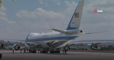 ABD Başkanı Donald Trump’ı taşıyan uçak Ankara’ya iniş yaptı