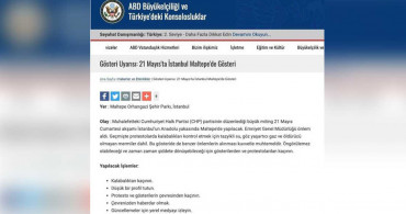 ABD elçiliğinden ilginç uyarı: CHP'nin İstanbul mitingine dair şaşırtıcı açıklama yaptı