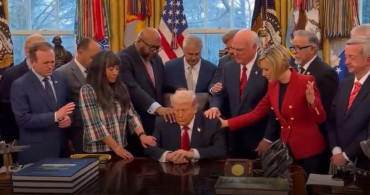 ABD’de Hristiyan din adamları, Trump için dua etti