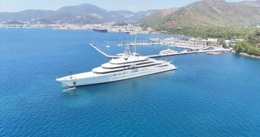 Abramoviç'in Lüks Yatı 'Eclipse', Marmaris'ten Ayrıldı