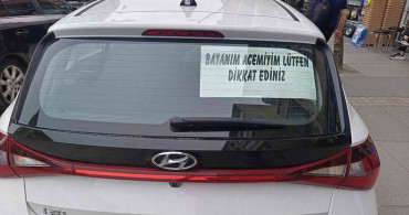 Acemi Sürücüden Dikkat Çeken Uyarı