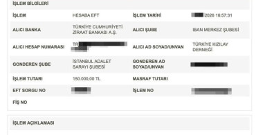 Adalet Bakanı Gürlek, Kızılay’a 150 bin lira bağışladı
