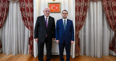 Adalet Bakanı Gürlek ve Eski TBMM Başkanı Kahraman ile Görüşme