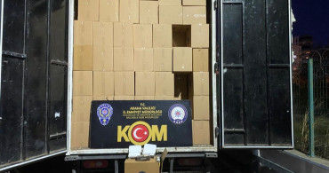 Adana'da 4.5 Milyon Kaçak Makaron Ele Geçirildi