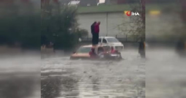 Adana'da Dolu ve Sağanak Yağış, İki Kişiyi Kurtarma Operasyonu