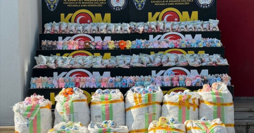 Adana'da Gümrük Kaçağı 2.605 Pelüş Oyuncak Ele Geçirildi