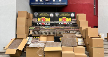 Adana'da Kaçak Tütün Operasyonu: 700 Bin Makaron ve 1720 Paket Nargile Tütünü Ele Geçirildi