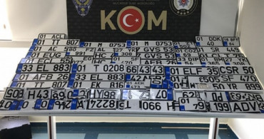 Adana’da Sahte Plaka Operasyonu!