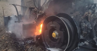 Adana'da Traktör Yangını Kontrol Altına Alındı