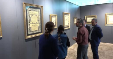Adıyaman'da Ebru Sergisi Açıldı