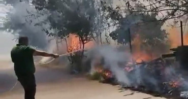 Adıyaman'da karadağ ormanlık alanda çıkan yangın söndürüldü