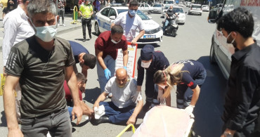 Adıyaman’da Motosiklet Yayaya Çarptı
