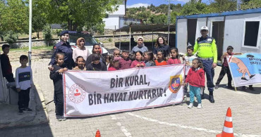 Adıyaman'da Öğrencilere Trafik Eğitimi Verildi