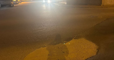 Adıyaman'daki yol çukuru kazalara neden oluyor