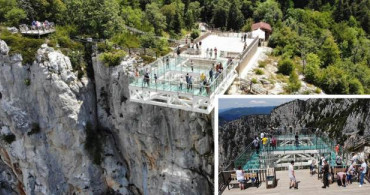 Adrenalin Severler Baş Döndüren Azdavay Cam Terası'na Akın Ediyor