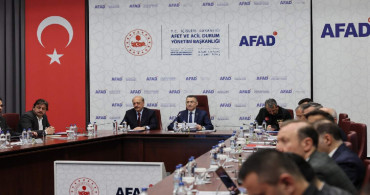 AFAD Merkezi'nde kritik toplantı: Risk değerlendirmeleri ve çalışmalar üzerinde duruldu