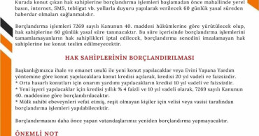 Afad’dan deprem konutları için borçlandırma çağrısı