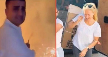 Afet Bölgesine Giden Burcu Esmersoy Sırtında Koli Taşıdı!