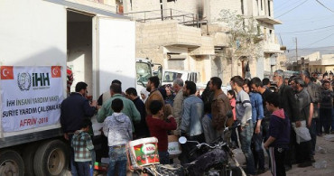 Afrin'e Türkiye'den Yardım Eli: 150 Bin Kişiye Yardım Ulaştırıldı