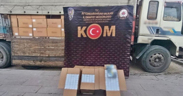 Afyonkarahisar'da 4.1 Milyon Kaçak Makaron Ele Geçirildi