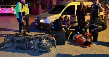 Aksaray'da Motokurye Kaza Geçirdi