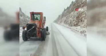 Akseki-Seydişehir Karayolunda Kar Yağışı Etkili