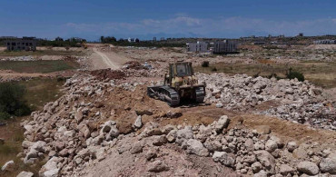 Aksu’da yeni imar yolu çalışmaları devam ediyor