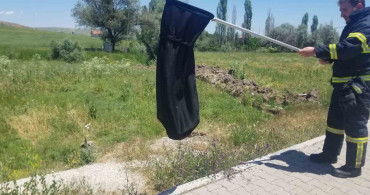 Alacada eve giren yılan itfaiye tarafından yakalandı