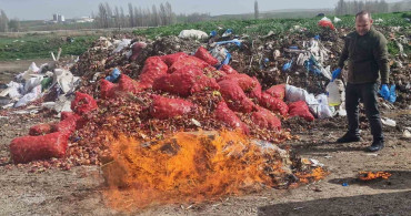 Alaca'da Kaçak Ürünler İmha Edildi