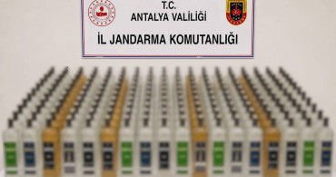 Alanya ve Manavgat'ta kaçak içki operasyonu: 208 litre ele geçirildi