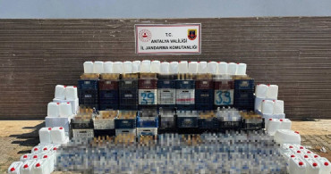 Alanya’da jandarmadan kaçak alkol operasyonu: Bin litre kaçak alkol ele geçirildi
