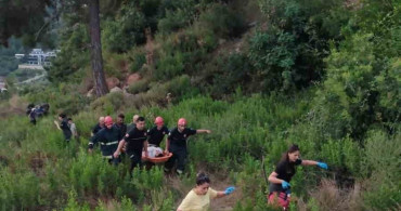 Alanya’da uçuruma yuvarlanan ATV sürücüsü itfaiye ekipleri tarafından kurtarıldı
