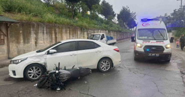Alaplı'da Motosiklet Kazası: 1 Yaralı