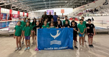 Aliağalı yüzücüler, Samsun'da önemli başarı elde etti