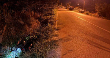 Alkollü Motosiklet Sürücüsünün Kaza Yapması: Hayati Tehlike Sürüyor