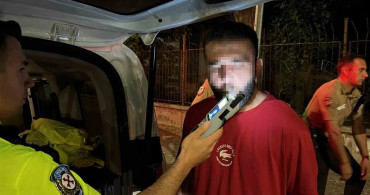 Alkollü sürücünün polisten kaçış anı kamerada görüntülendi