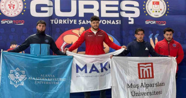 ALKÜ Öğrencisi Aidamir Ibavov, Güreş Şampiyonasında Gümüş Madalya Kazandı