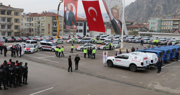 Amasya'da 71 Yeni Araç Güvenlik Güçlerine Tahsis Edildi